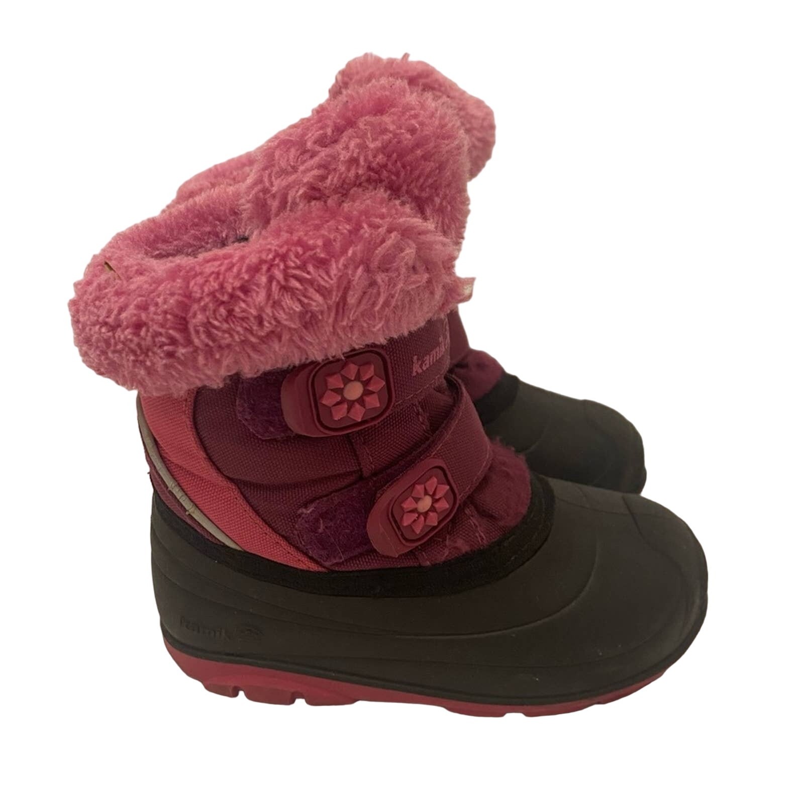 Kamik Snow Boots sz 9 Toddler Pink Waterproof Winter Boots Insulated Snow Boots