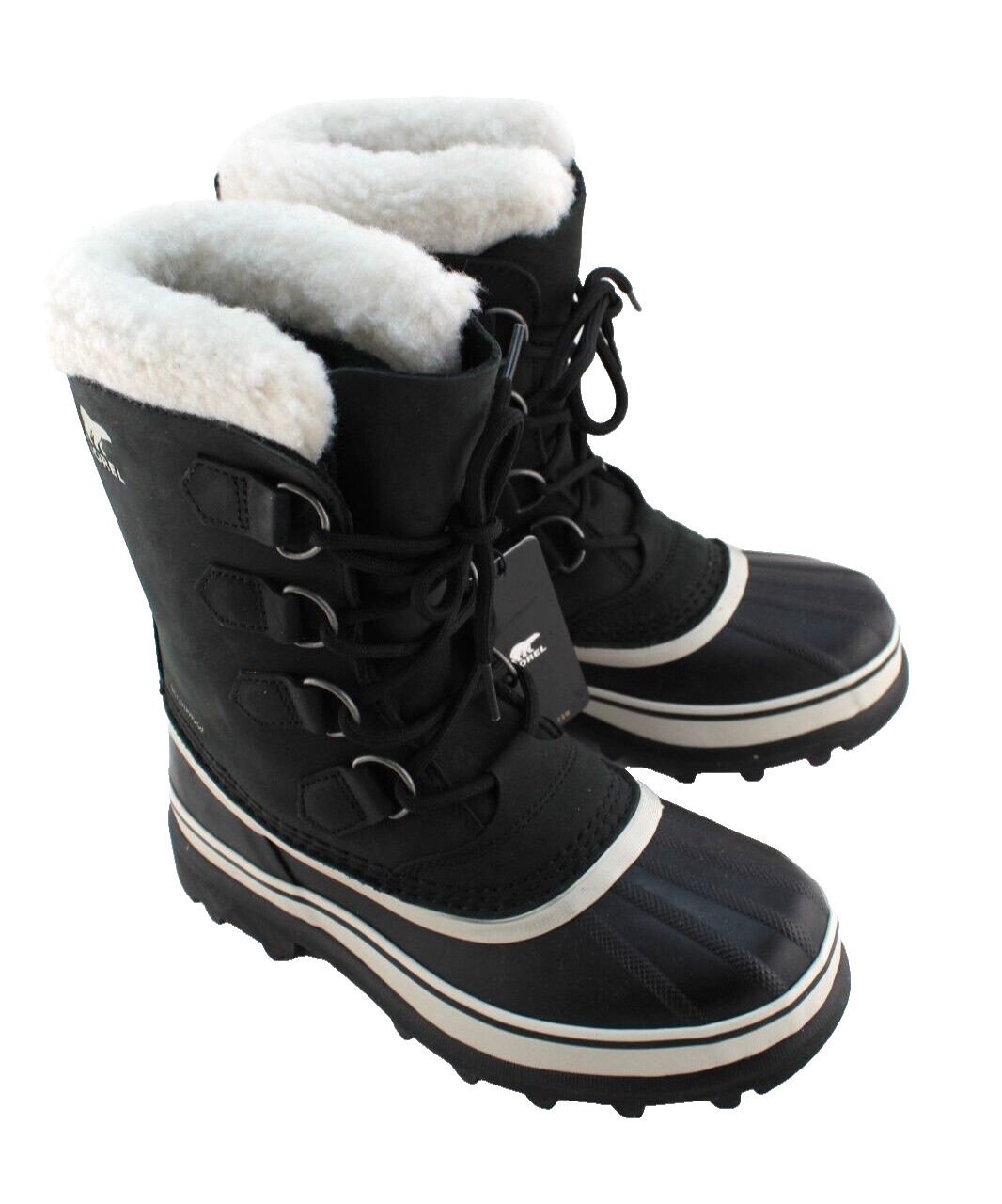 New SOREL Caribou Size 6.5 Black Waterproof for Heavy Snow Women Boots MSRP $200