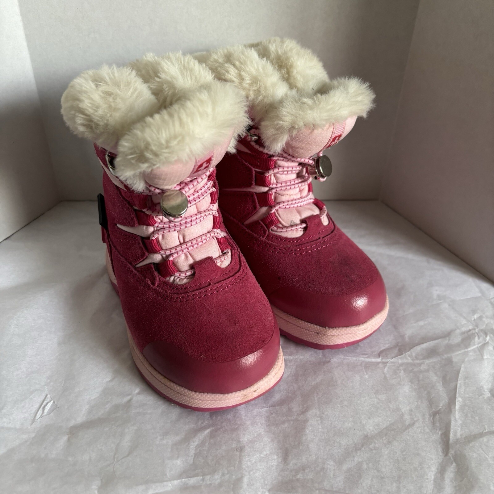 Swiss Tech Toddler Girls Winter Boots SIZE 7 Pink