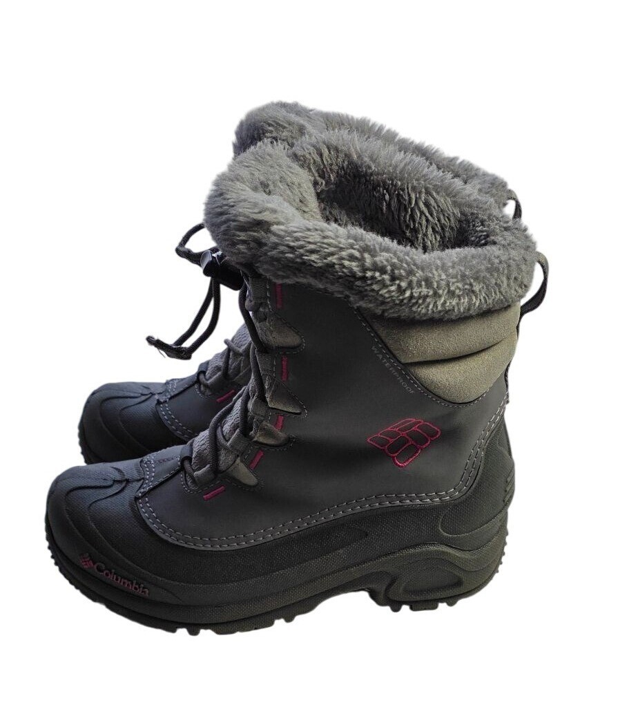 Columbia Grey Girls Winter Boots Size 4
