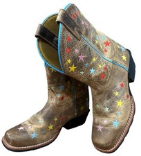 Dan Post Girls 3D Starlett Brown Boot Square Toe Brown
