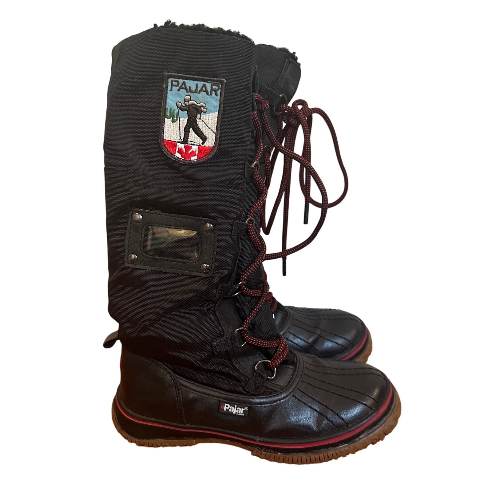 Kids Pajar Snow Boots Sz 1 Pajar Canada Grip Leather Boots Tall Boots