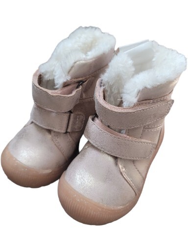 Cat & Jack Toddler Girls Winter Boots Size 6 Eli Faux Fur Shimmer Rose Gold Pink