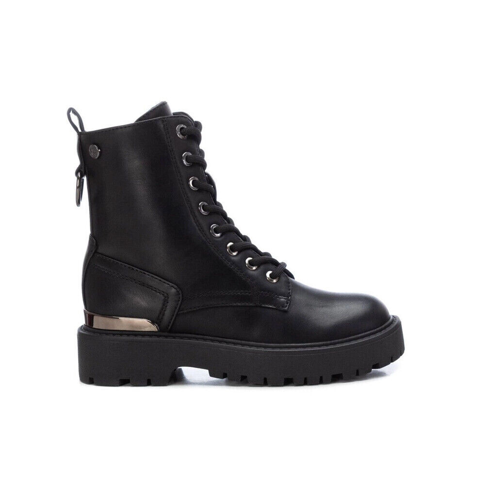 XTI Girls’ Winter Boots With Laces And Zipper Vegan Ankle Boots