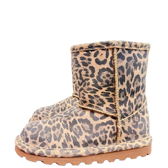 Bearpaw Toddler Leopard Print Boots Size 11 NWOT