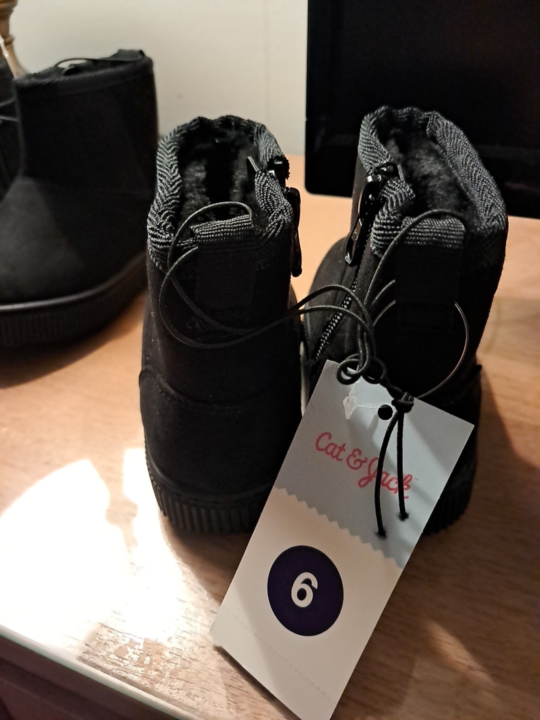 Cat & Jack Toddler Girls Boots  Fur Lined  Size 6