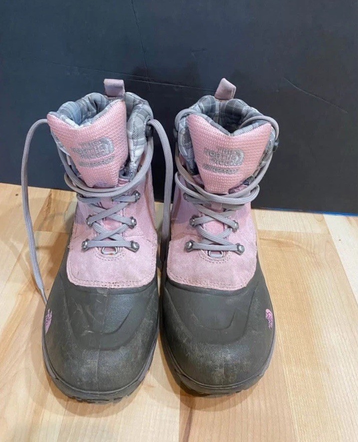 Pink Girls North Face CHILKATS LACE AYX2-687 Snow Boots  SZ  7