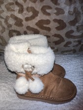 Michael Kors Girls Boots Snow Shoes Kids Size 5 Suede Fair