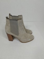Michael Kors Lottie London Grey Suede Bootie Women Boots Sz 8.5