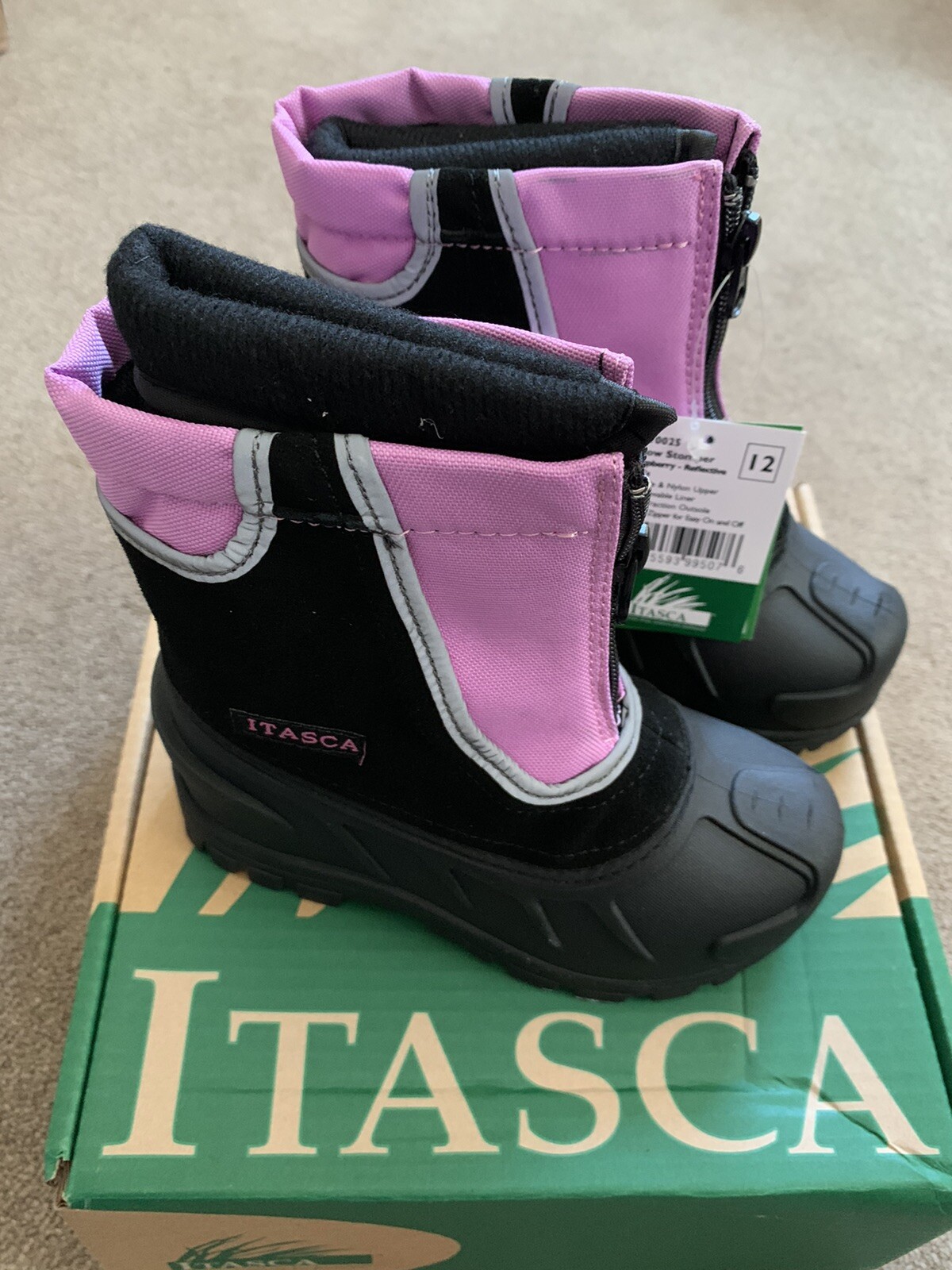 Brand New Itasca Snow Stomper Toddler Girls Winter Boots – Raspberry -Size 12