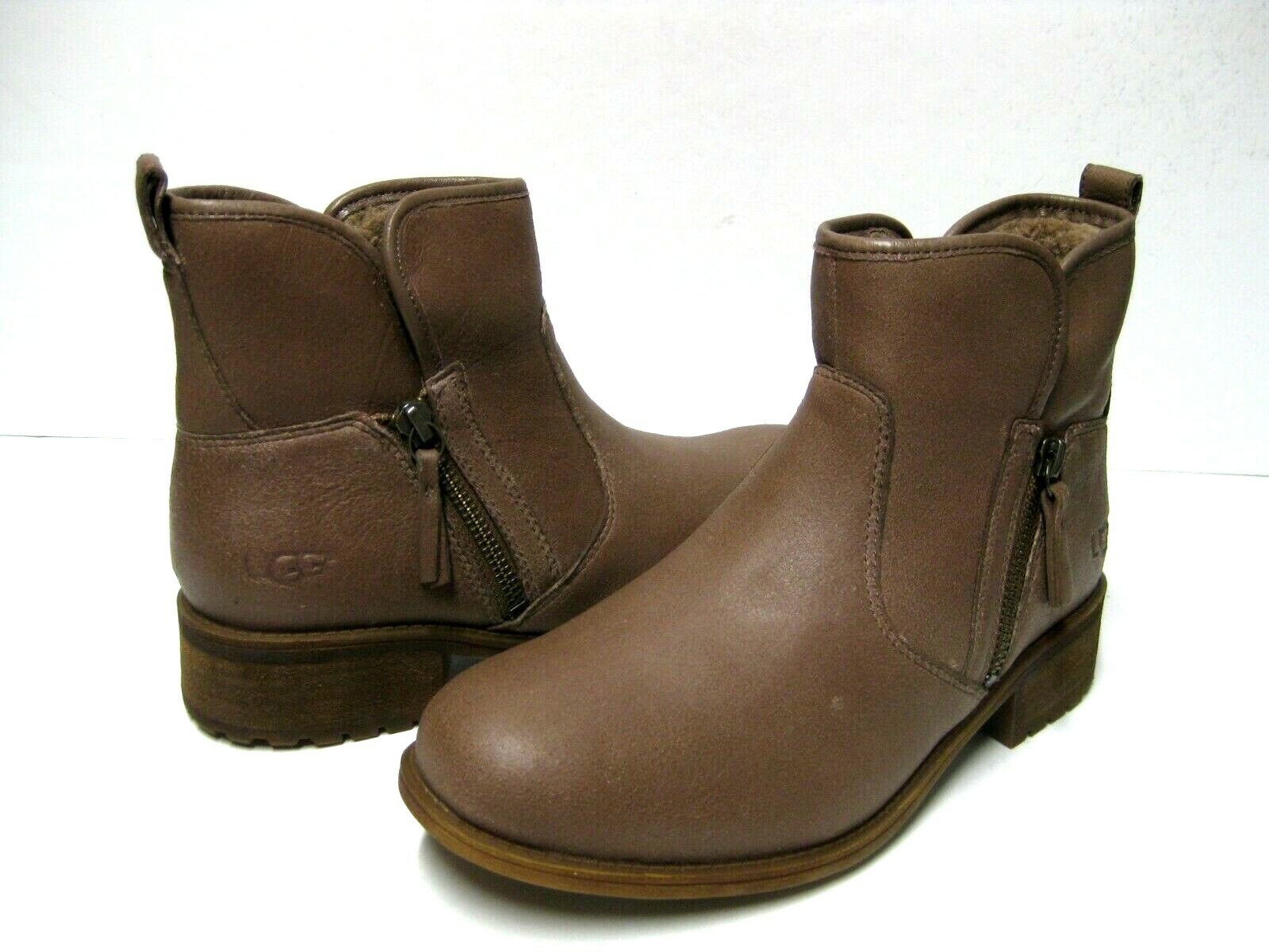 UGG LAVELLE WOMEN ANKLE BOOTS LEATHER CREAM US 11 /UK 9 /EU 42