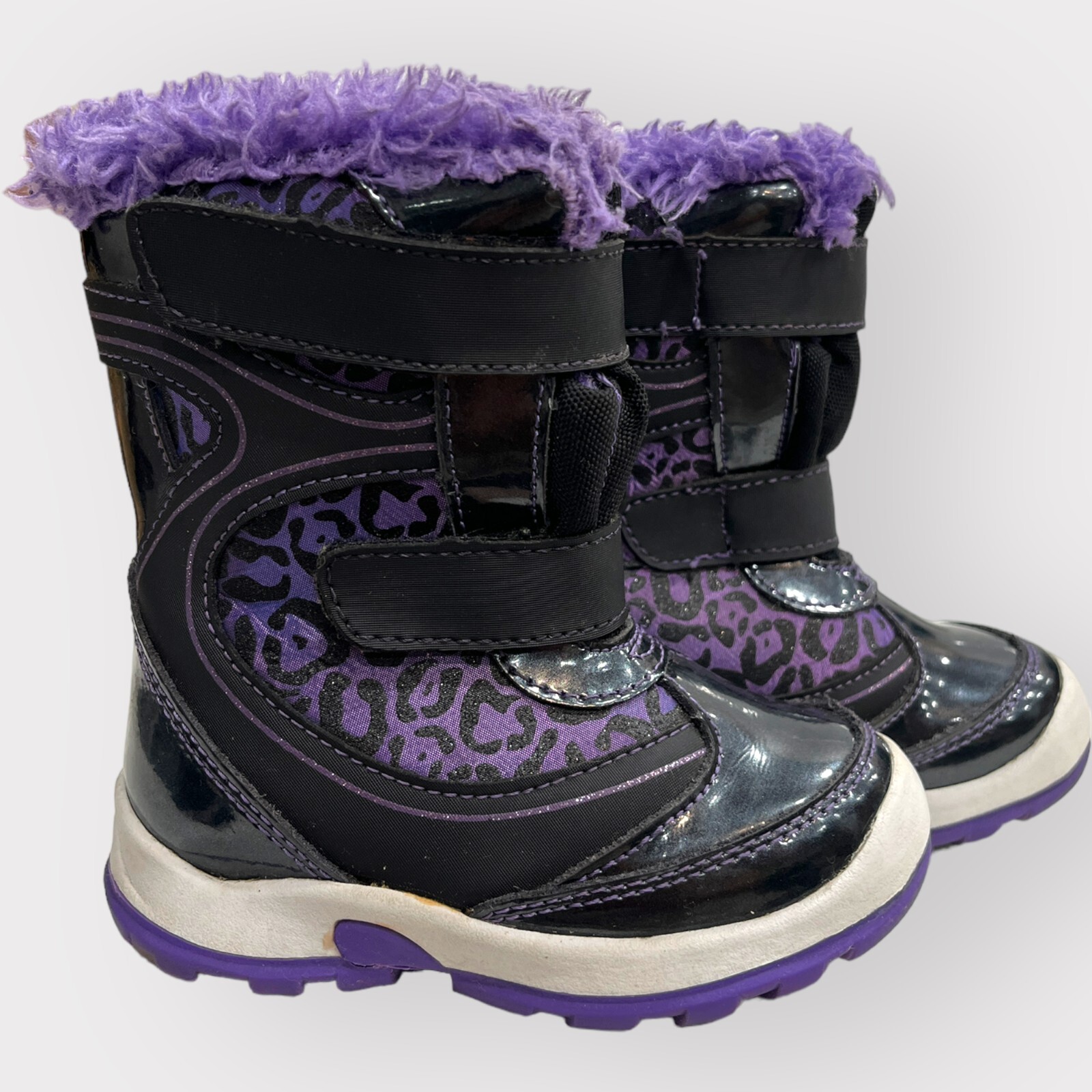 Rugged Outback Thermolite Winter Toddler Girls Boots Sz 6 Black Purple