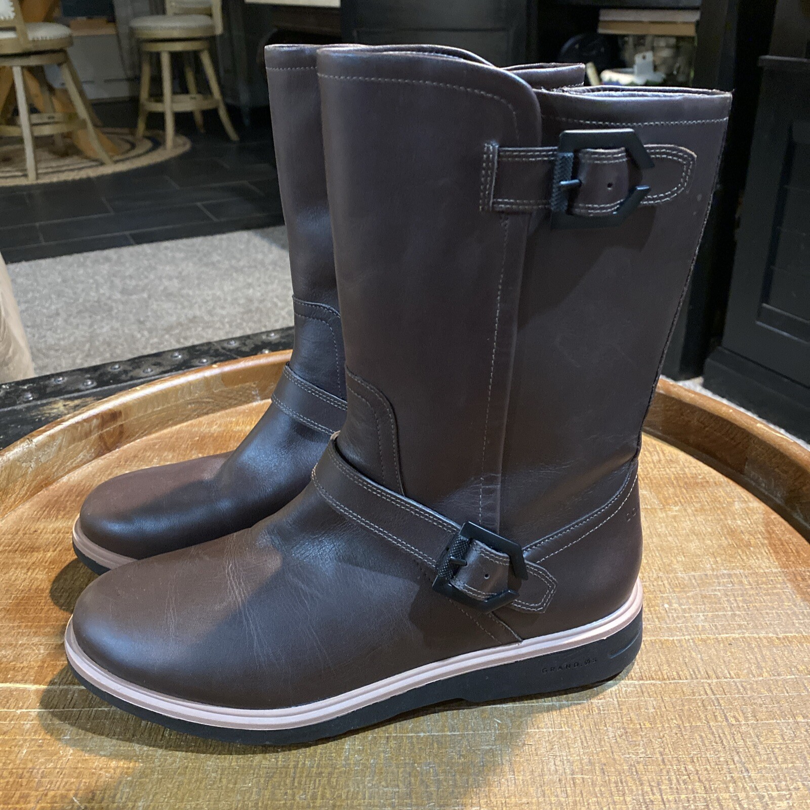 Gently Used Cole Haan  Grand Explorer Waterproof Brown Women Boots Size 7.5