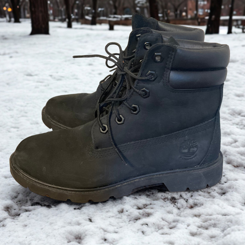 Timberland Women Boots Size 6.5 (US) Linden Woods Black Boots w/ Ortholite