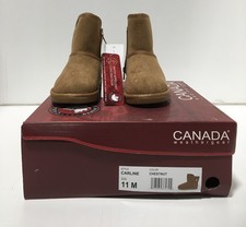 Canada WeatherGear Girls Boots Carline Style In Chestnut US Size 11M