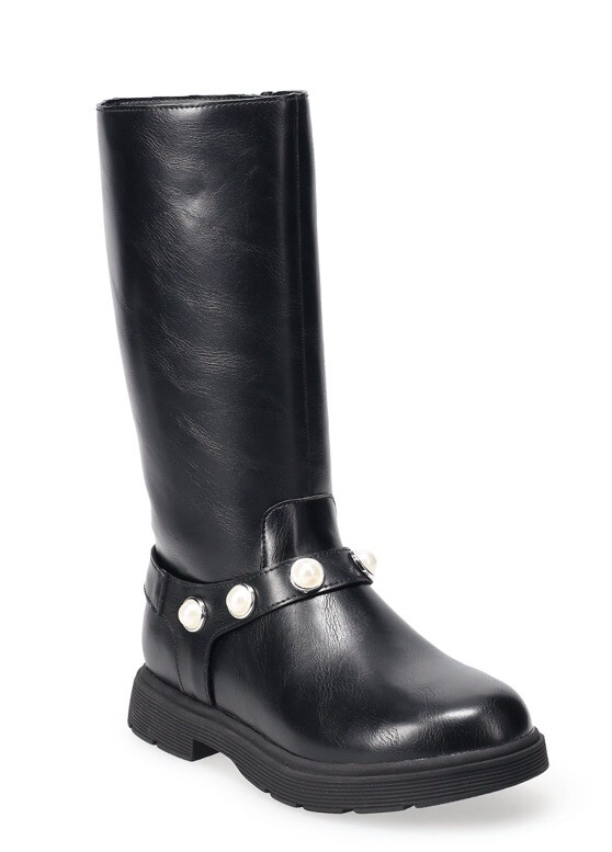 Sonoma Goods For Life® Breah Black Boots Girls Size 2 Memory Foam – Brand NEW