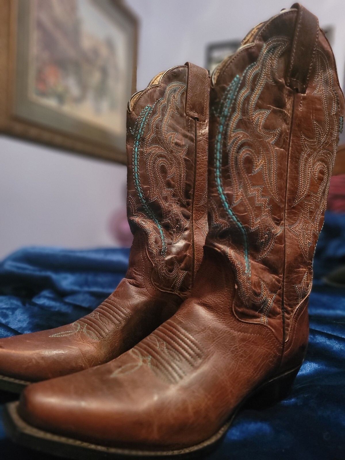 Women Boots JB Dillon Western Women Cowgirl Boots Size 5 1/2