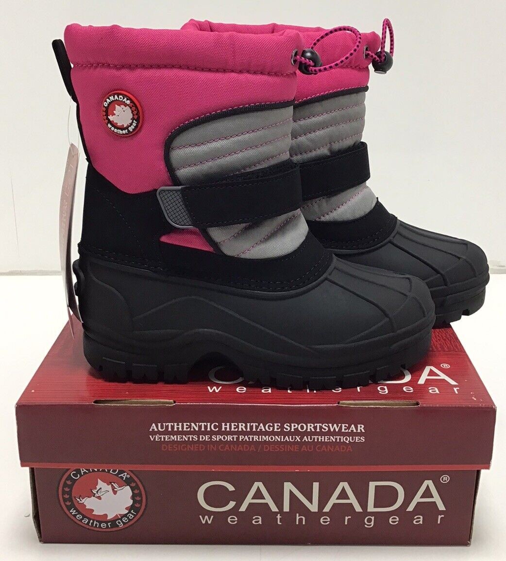 Canada WeatherGear Girls Boots Pac Style In Fuschia Size 2M