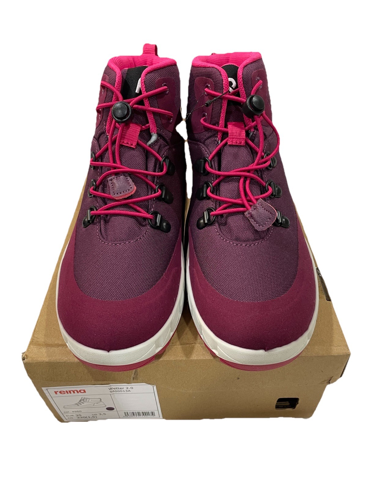 Reima Wetter 2.0 Boots Girls Boots, Size 3.5, EU 35, Purple