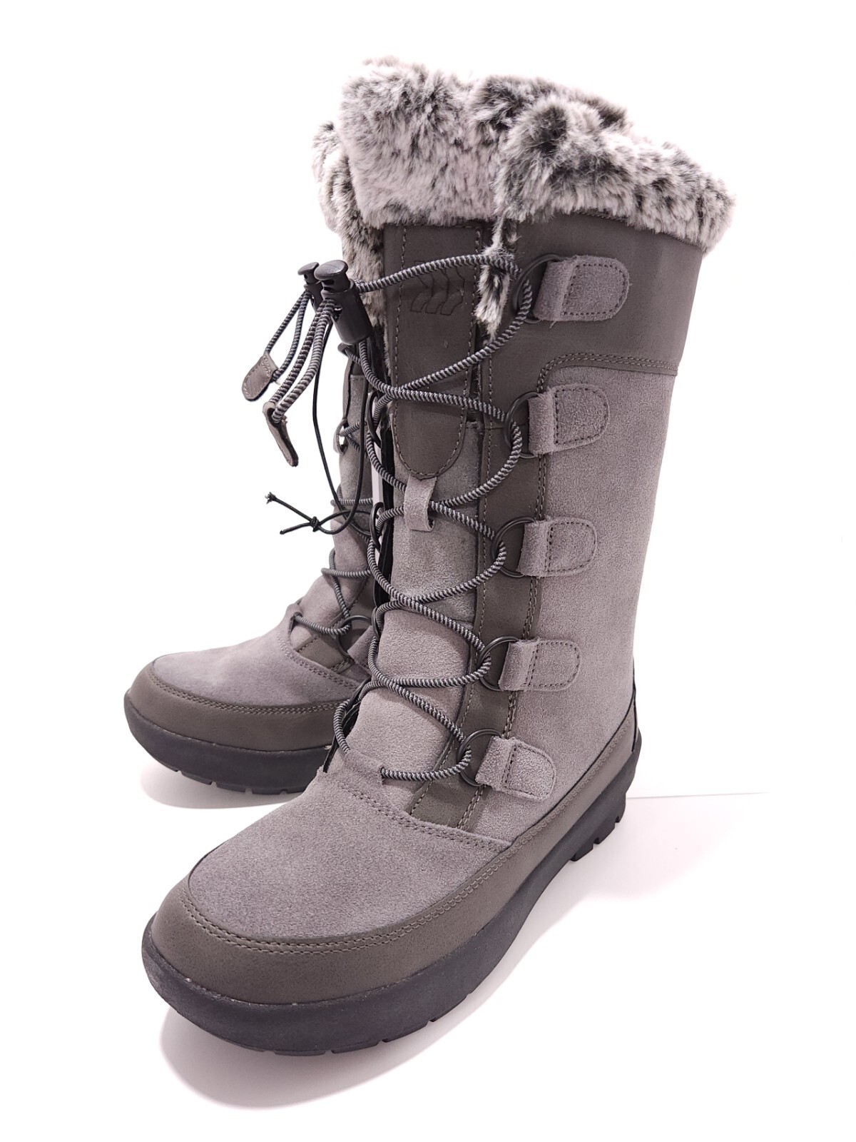 BRAND NEW – Girls Winter Boots, Gray, Size 3, All In Motion