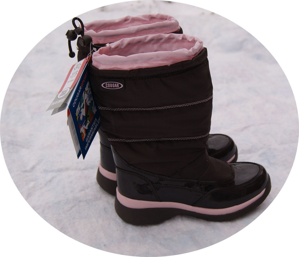 Youth Girls Cougar Winter Boots size 2 Brown New -24F -11C