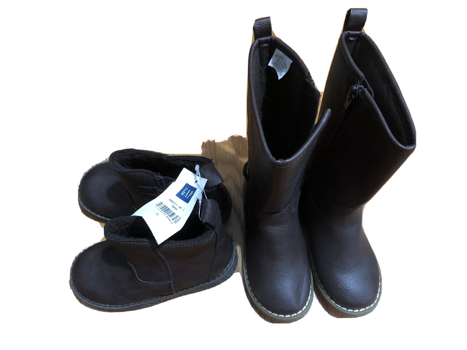 (2) New Pair Of GAP Toddler Girls Boots – Size 8 Brown New With Tags 2 Lot $120