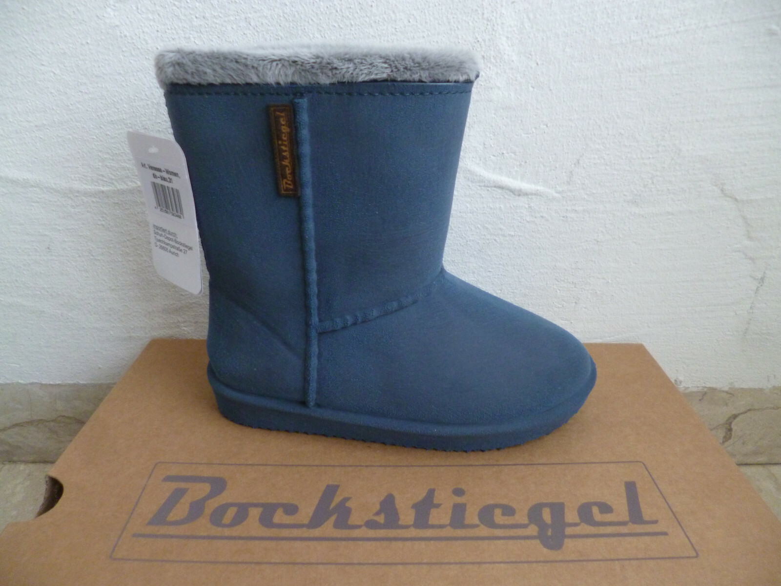 Bockstiegel Girls Boots Winter Slip-On Boots Blue NEW!!