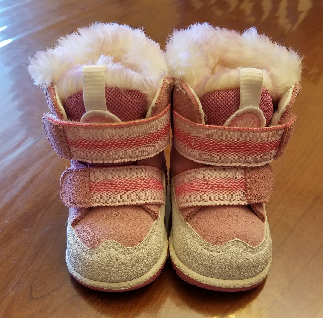 Timberland Winter Boots Girl Size 0 Leather Infant Shoe Pink Super Cute!
