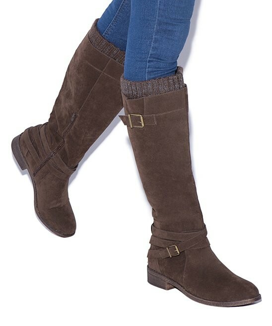 Women Boots SHOEDAZZLE  FRANCIE Brown 10M New
