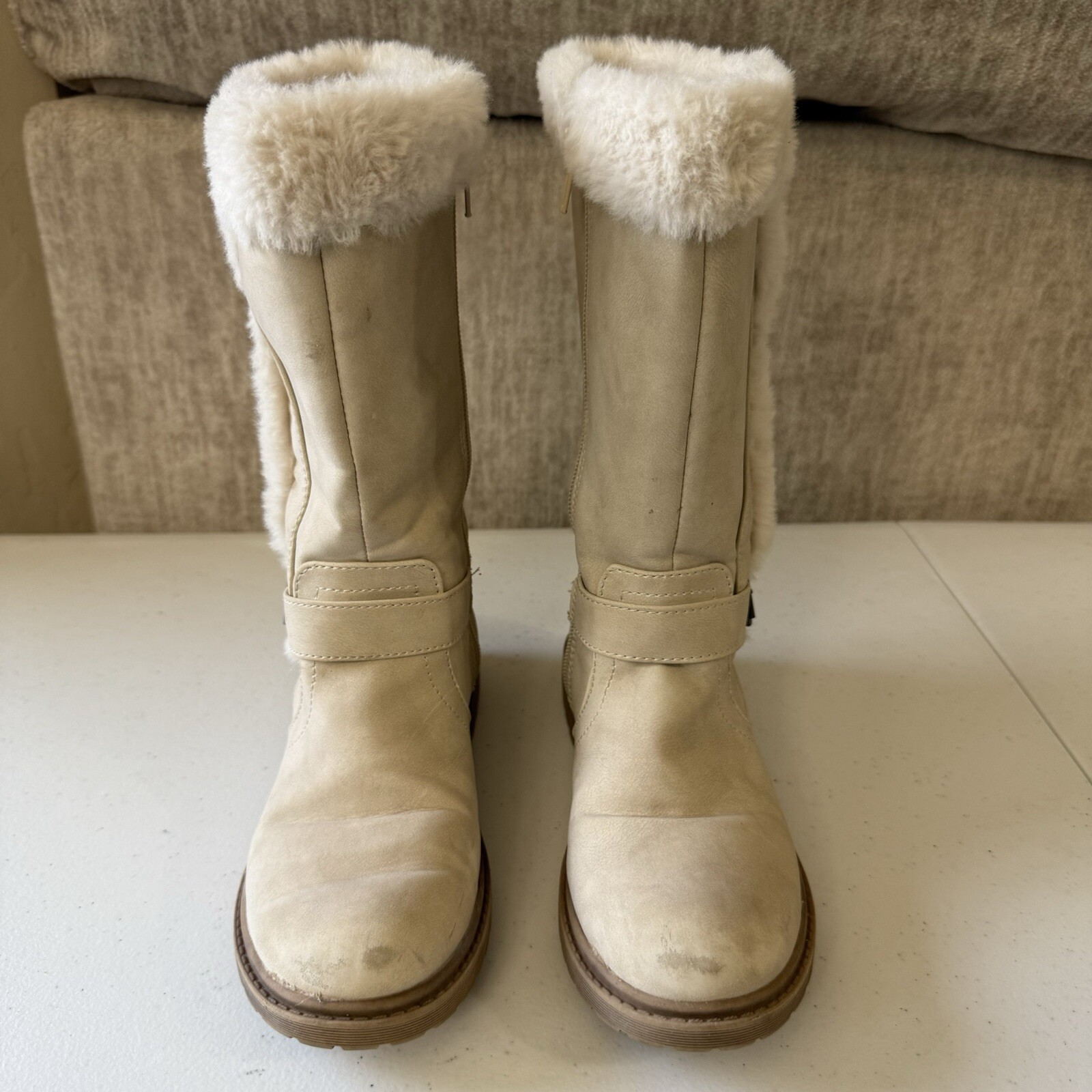 Unr8ed Girls Boots With Faux Fur Size 3