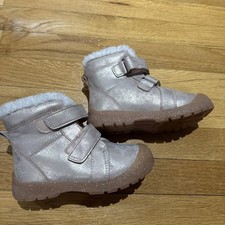 Cat & Jack Toddler Girls Winter Boots Size 10 Eli Faux Fur Shimmer Pink NWOT