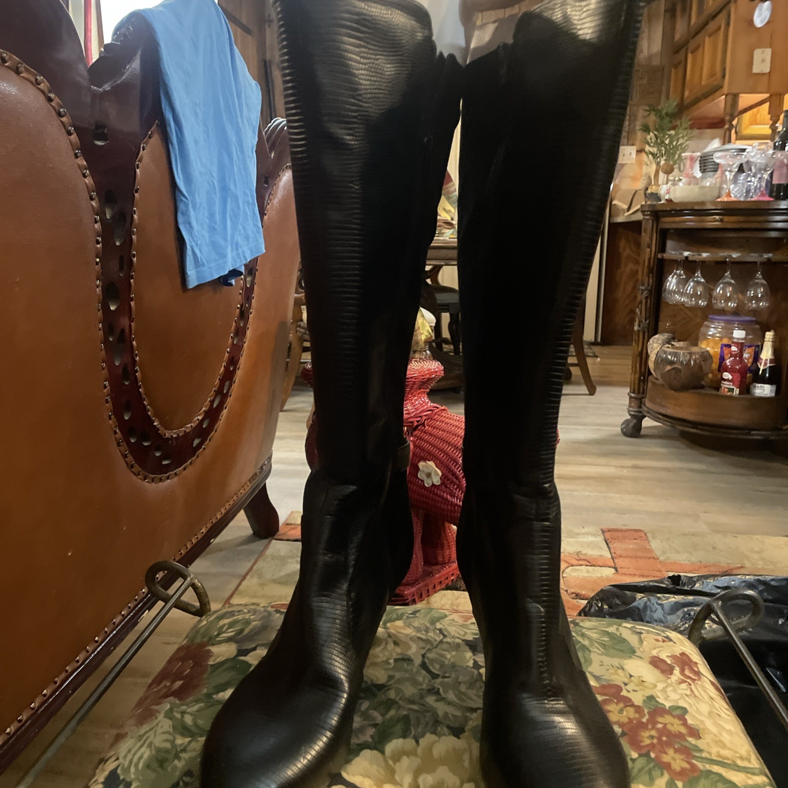 bandolino Women Boots Size 10 Black Few Marks