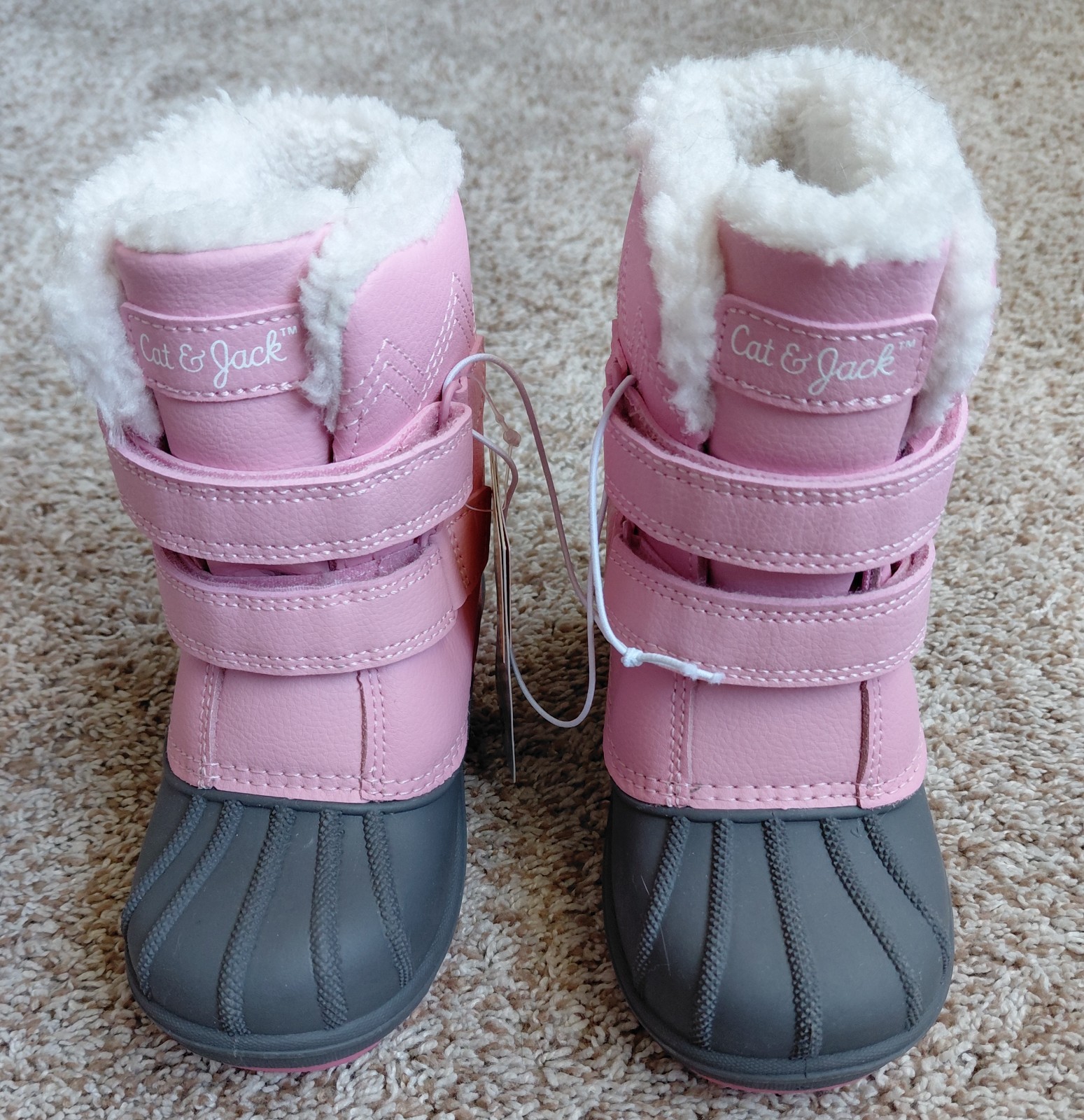 Pink Cat & Jack Toddler Girls Winter Boots Size 9 NWT