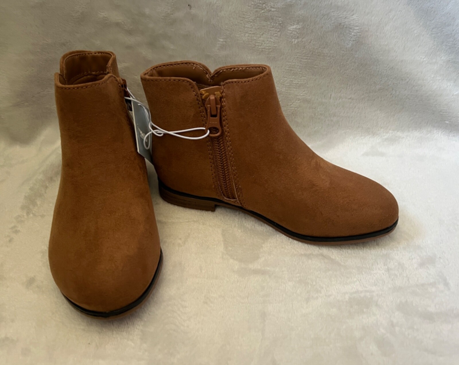 Cat & Jack Boots Toddler Girls Sz 11 Penelope Brown Booties Zipper