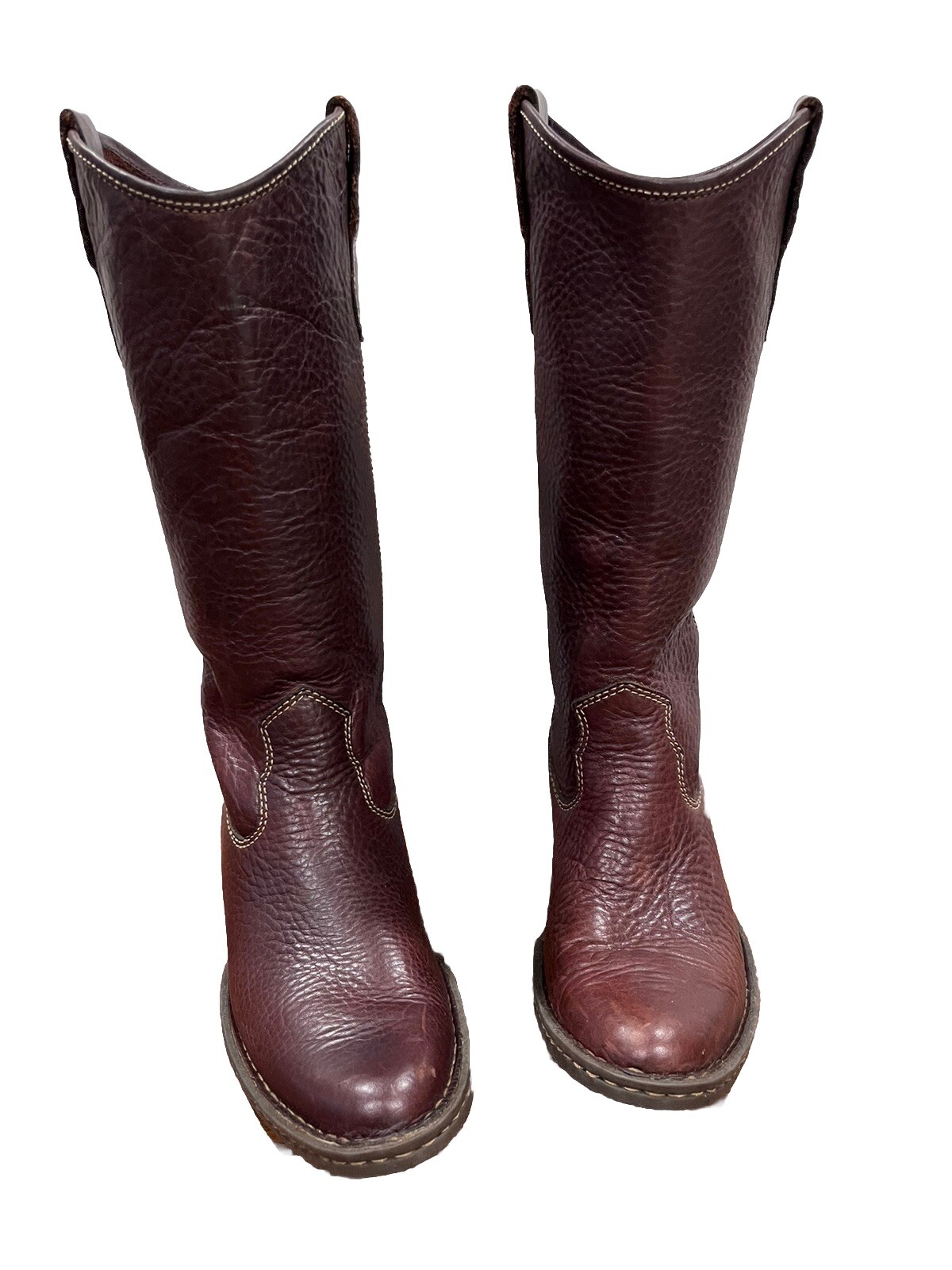 Born Women Boots Size 6.5  Leather Uppers Tall Brown