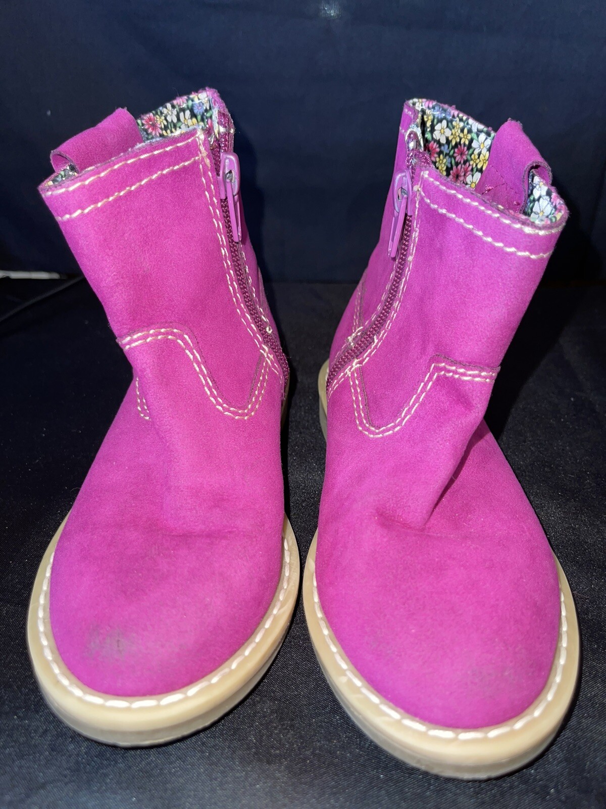 Tucker & Tate Girls Hot Pink Boots Shoes SZ 11 Toddler Girls