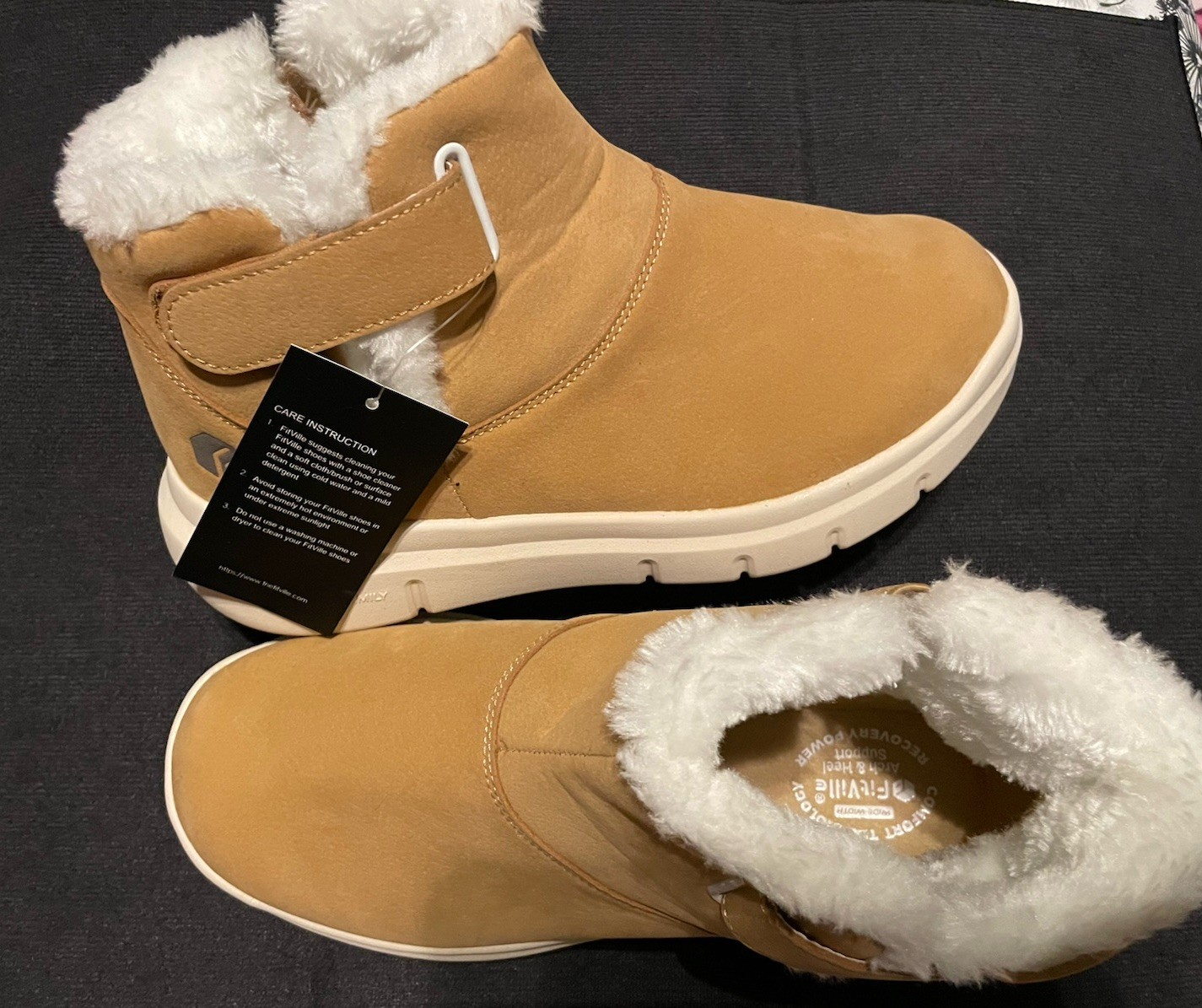 FitVille Women Winter Boots Extra Wide Winter Boots 8.5W