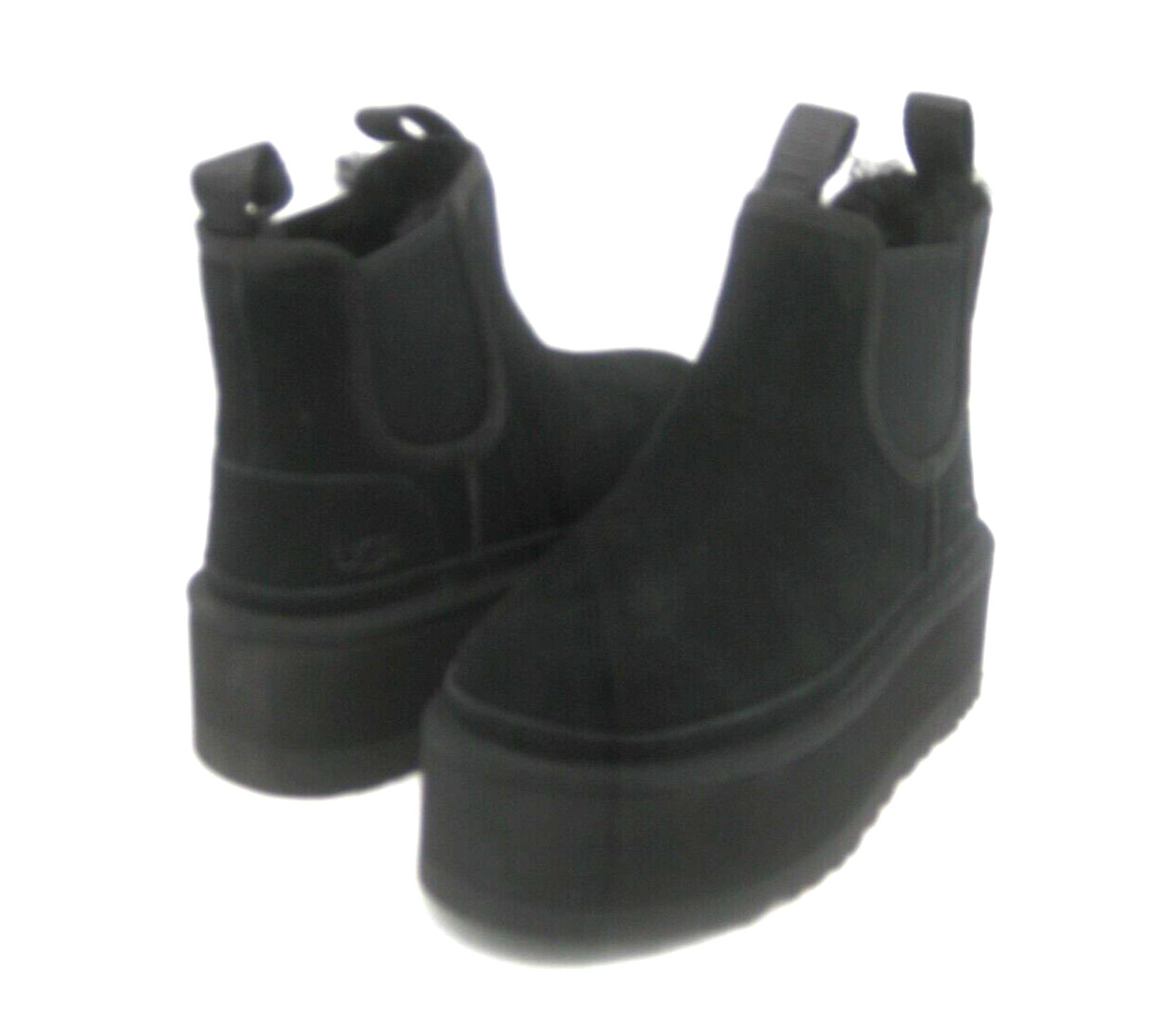 UGG NEUMEL PLATFORM CHELSEA WOMEN BOOTS SUEDE BLACK US 5 /UK 3 /EU 36 /JP 22
