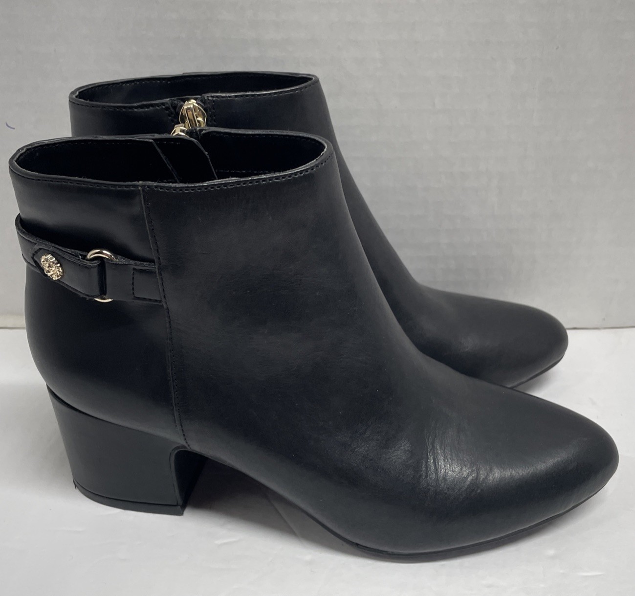 ANNE KLEIN AKHILDA BLACK WOMEN BOOTS SIZE 6 M