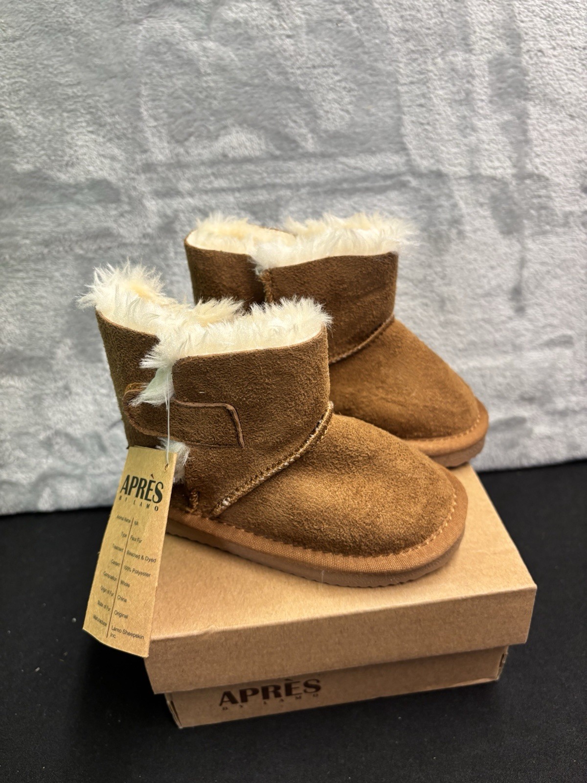 Lamo Little Girls Boots Faux Fur Lining Footbed, Size 4T