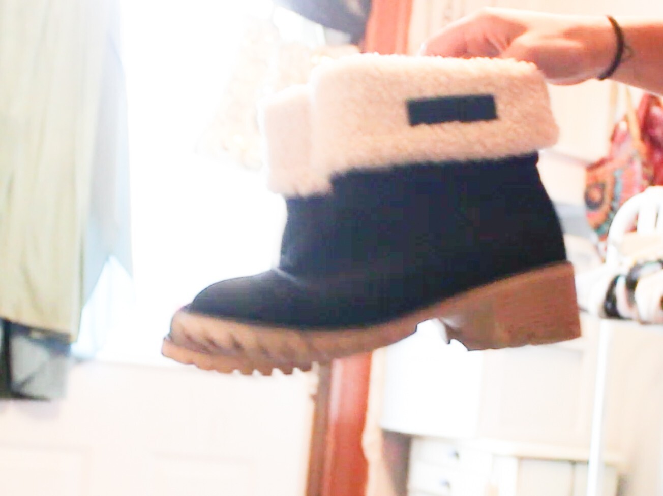 women boots, winter, stylish, worn once