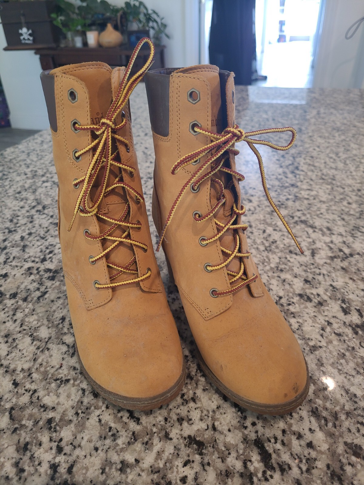 8715A Timberland WHEAT Earth keepers Glancy 6-Inch Lace-up Women Boots Size  6.5