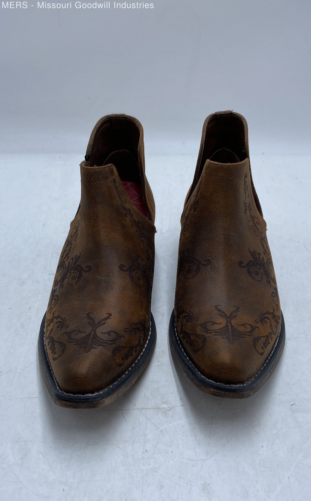 Roper Women Brown Ava Paisley Boots – US 10