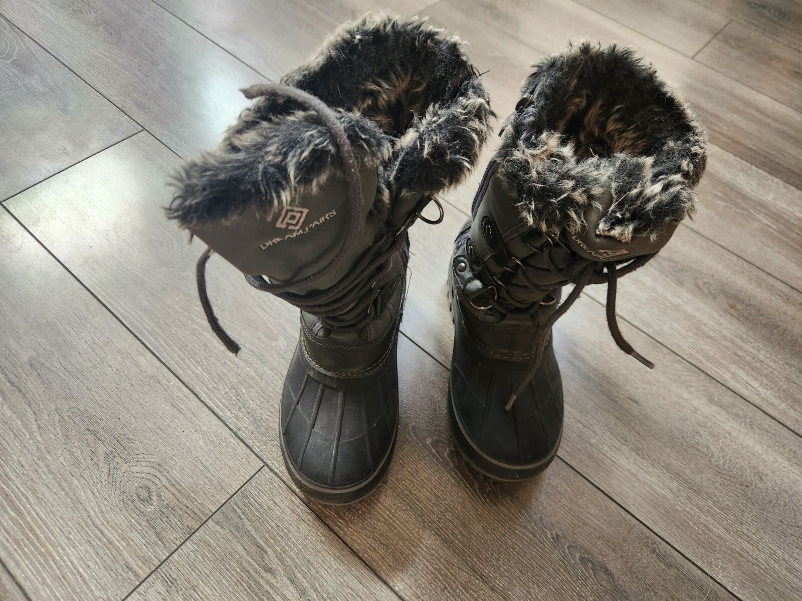 Dream Pairs Girls Boots Sz 13 M Kmonte-1 Winter Black #S18