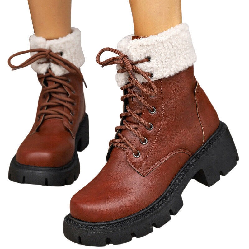Women Winter Boots Casual Ankle Booties Outdoor Ladies Platform Comfortable