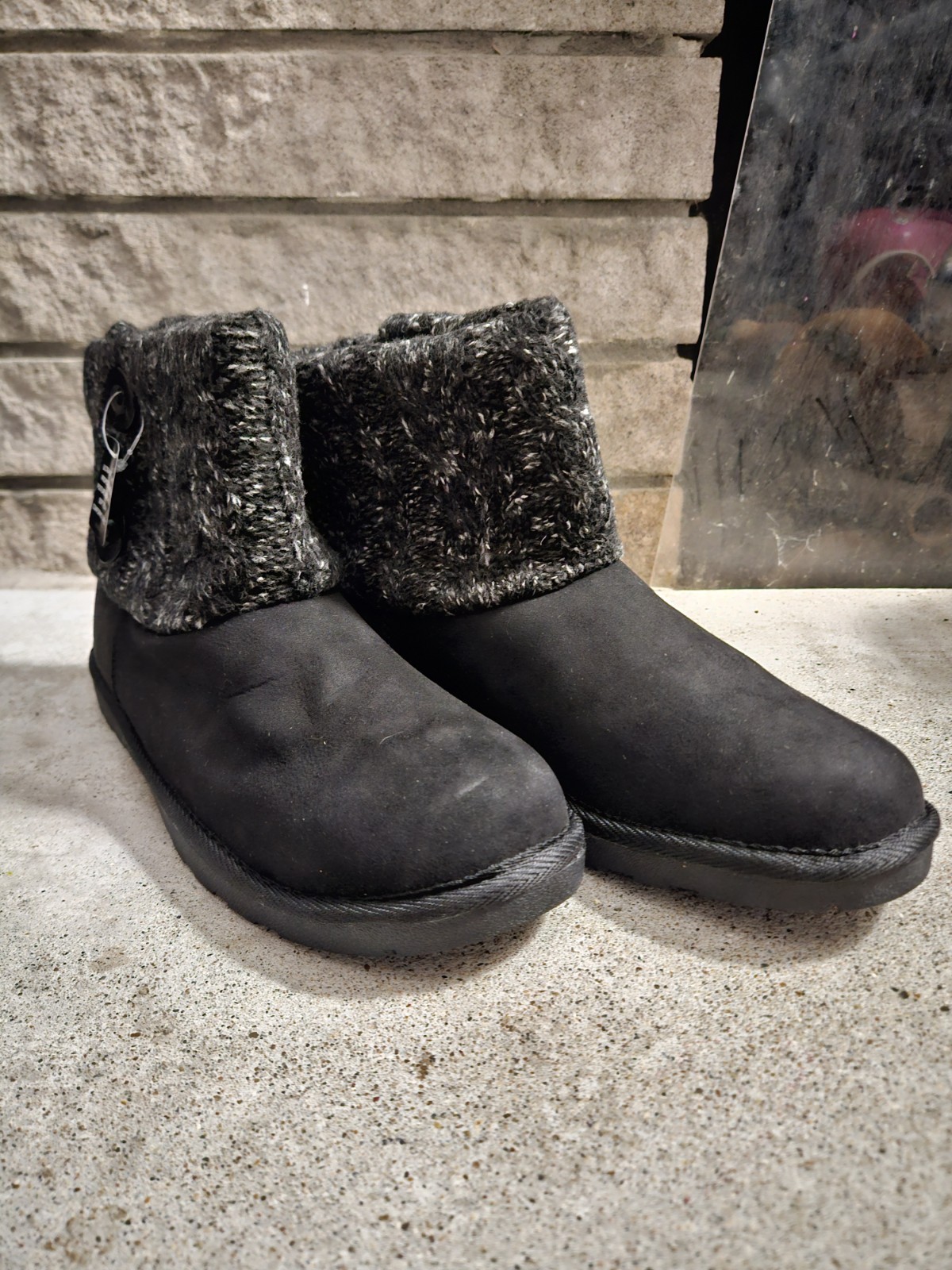 Black Arizona Jean Co Women Winter Boots Memory Foam Size 10M