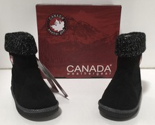 Canada WeatherGear Toddler Girls Boots Carmen Style In Black US Size 10M