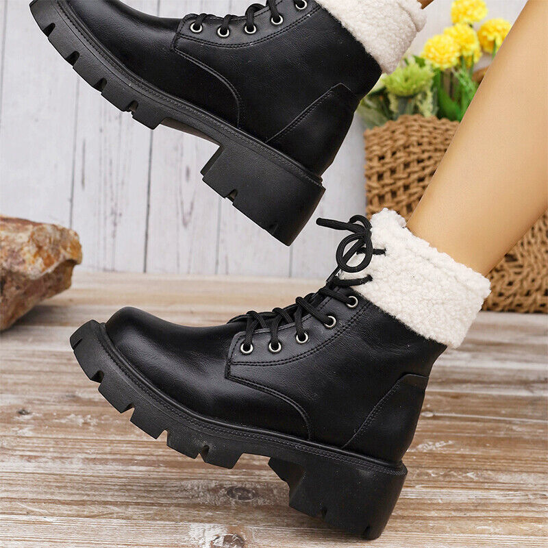 Women Winter Boots Casual Outdoor Ladies Platform Comfortable Ankle Booties