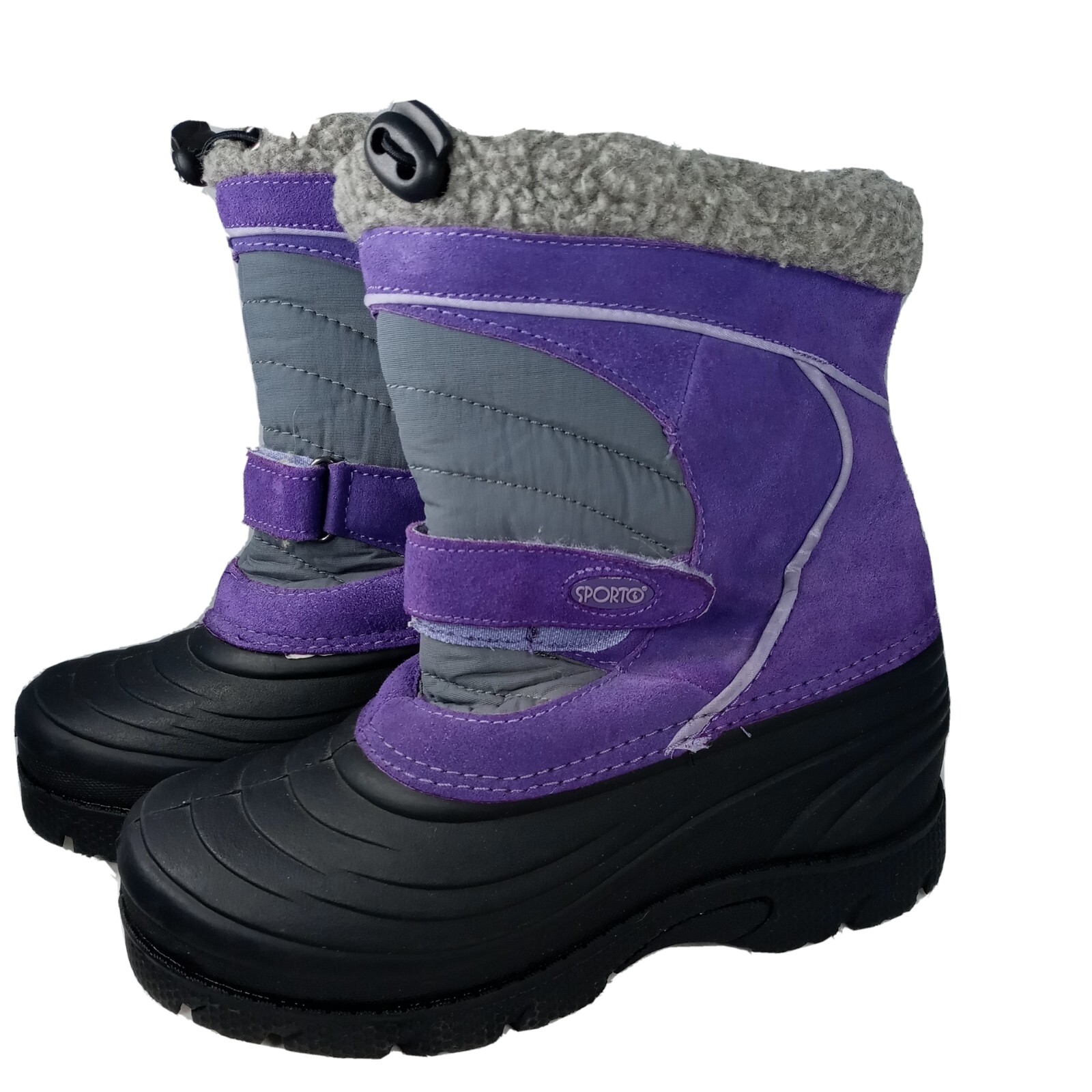 SPORTO. Women Winter Boots Purpl/ Black Thinsulate. Sz  5 M Great Preowned Condi