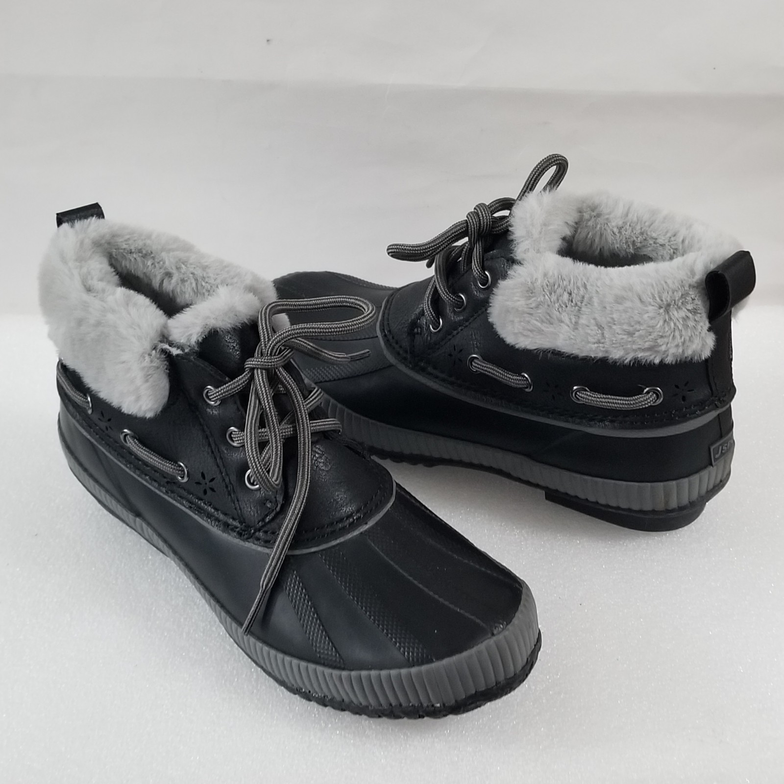 J SPORT WATERPROOF LACE UP WOMEN’S BOOTS COLOR BLACK SIZE US 7